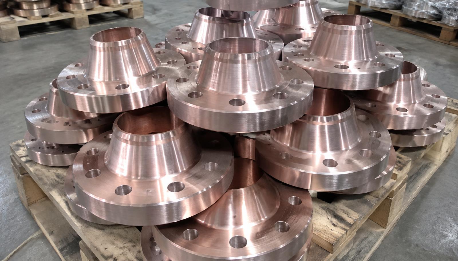 Cupro Nickel flanges in ready stock at Steelco Mumbai