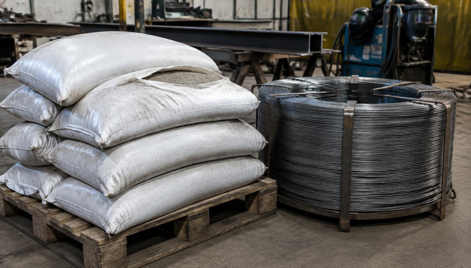 Welding Consumables saw wire & flux in ready stock at Steelco Mumbai