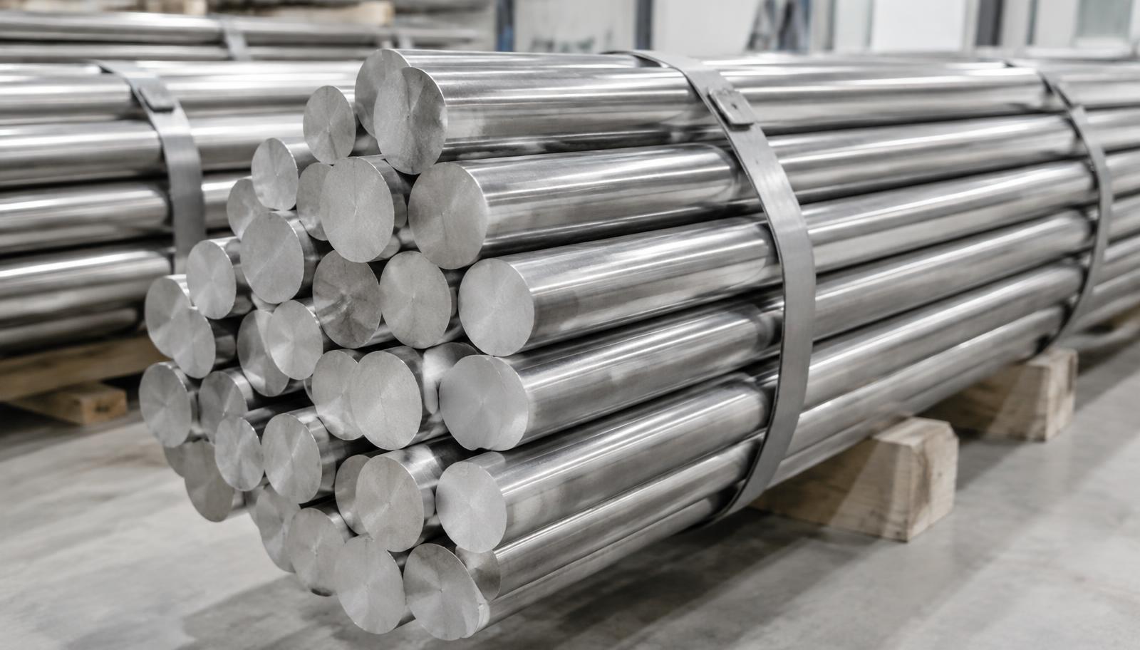 Zirconium round bar in ready stock at Steelco Mumbai